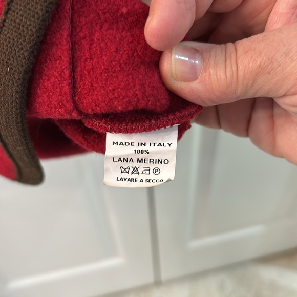 Walk Winkler Italian Wool Red SZ M/L Coat of Arms Buttons Coat Jacket - Picture 5 of 6